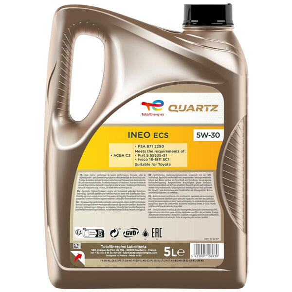 Total quartz ineo ecs 5w30 – 5 l - amortiser online -